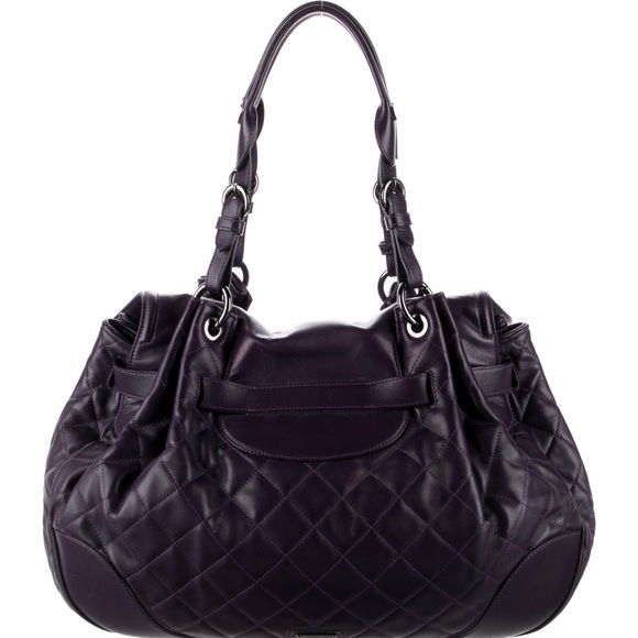 Moschino Purple Leather Tote Bag - Picture 4 of 17